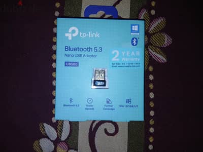TP-Link UB500 بلوتوث 5.3 نانو USB — جديد بالكرتونة، لسه متفتحش