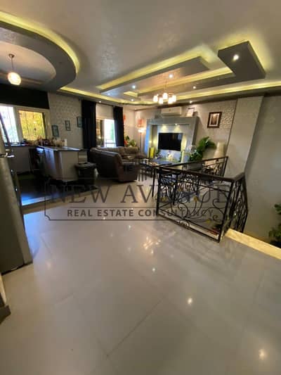 Fully Finished Duplex 376m for sale in East Academy New Cairo with a 160m garden, 50m garage, private entrance, and reconciliation status.