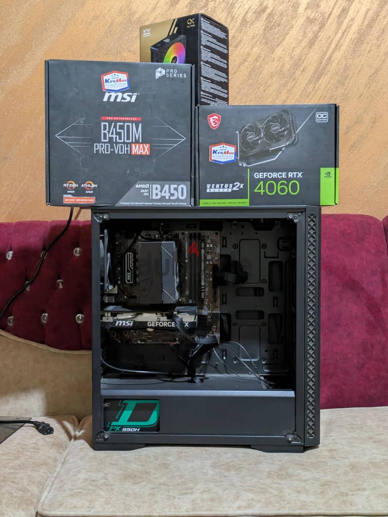 pc gaming Ryzen 5 5600x +rtx 4060 2