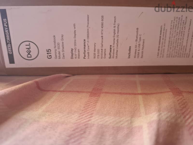 Dell gaming notebook جديد بالكرتونة 7
