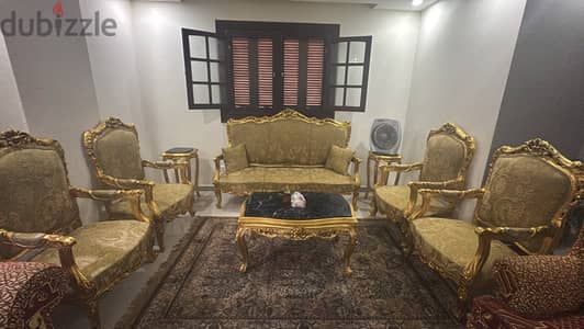 طقم صالون مدهب عمولة دمياط