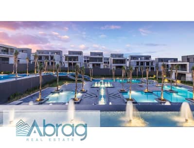 For Sale villa Twin House Overlooking Landscape and Swimming Pool at El Patio Zahraa Sheikh Zayed