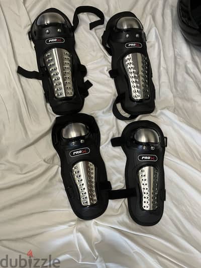 Motorcycle safety leg and arm pads