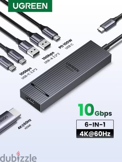 UGREEN HUB 6-in-1 USB C Video Output