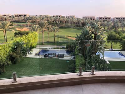 بأفضل فيو شقة  مفروش200م  للإيجار في كمبوند قطامية ديونز التجمع apartment rent katameya Dunes