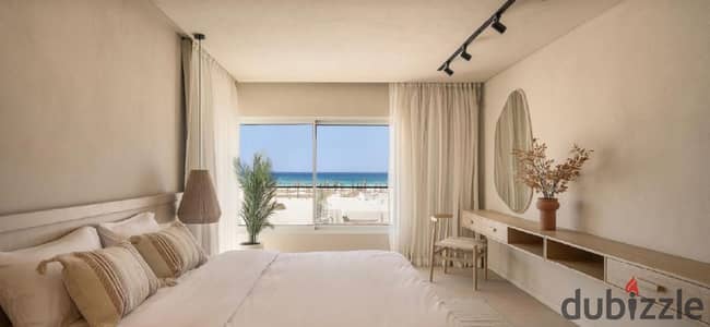 Finished chalet lagoon view for sale in Al-Masyf, Ras Al-Hikma, North Coast