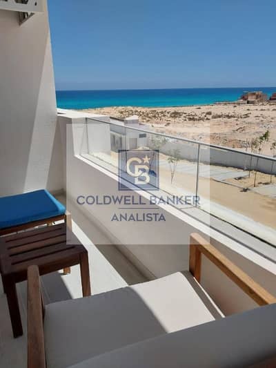 chalet in fouka bay serviced apartment prime location sea view &view 4 swiming pool