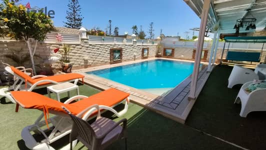 Chalet for Rent Ground Floor Independent 3 Rooms Air Conditioned Private Pool