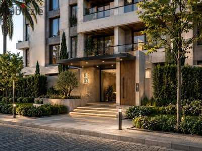 109m ground apartment + 35m garden in October Gardens | in front of Zewail University | 10% down payment and installments up to 10 years