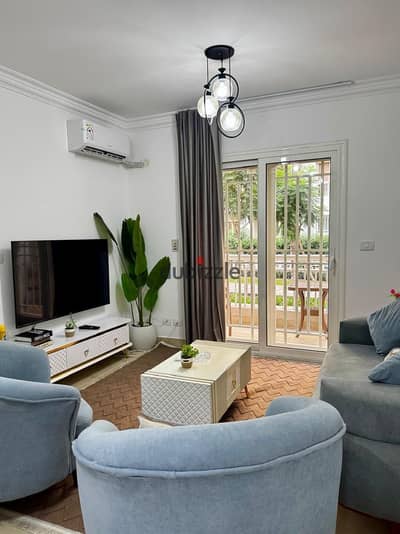 Ground-floor luxury apt w/ garden view. Fully AC, modern furniture, 2026 tech, 2BR, free WiFi, 24/7 security near B12. Families only (marriage ID).