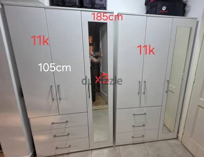 wardrobe 3 doors mirror
