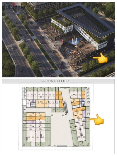 محل للبيع بالتقسيط في Vista Mall الشروق 1 - مساحة 21 متر - بموقع مميز أمام الجامعة الفرنسية مباشرة والحي ال8 | مقدم 400 ألف وتقسيط يصل حتى 7 سنوات .