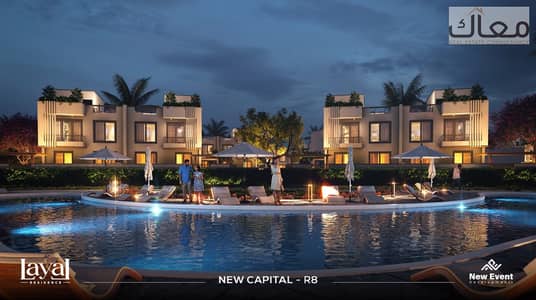 169 SQM Apartment with a crystal Lagoon View in the New Capital.