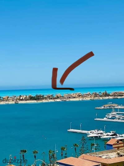 For sale, a chalet in a great location, first line on the sea at Al-San Al-Wuzara (Marina 5)
