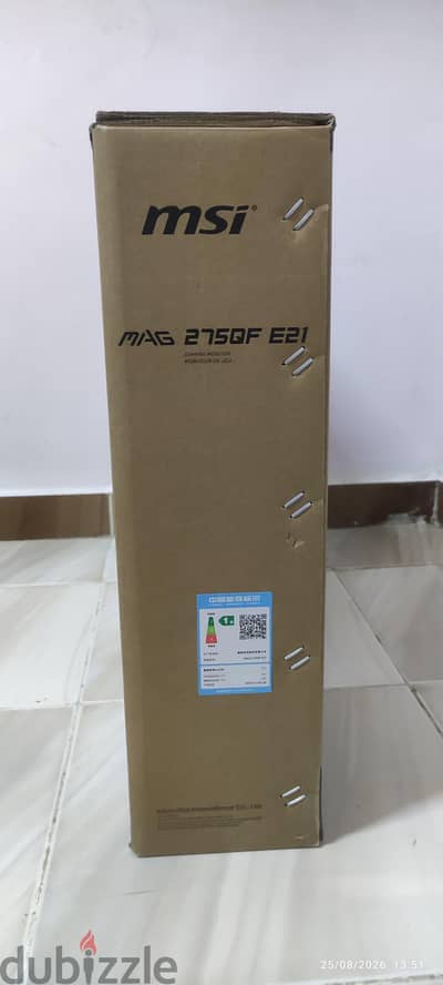 MSI MAG 275QF E21 – 27” WQHD 210Hz Rapid IPS Gaming Monitor | New