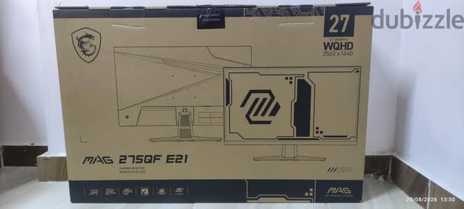 MSI MAG 275QF E21 – 27” WQHD 210Hz Rapid IPS Gaming Monitor | New