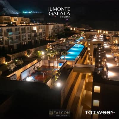 With 40% Discount Own a Fully Finished Chalet Direct On The Pool With Sea View in A Prime Location in Sokhna in Il Monte Galala Or Pay Over 10 Years