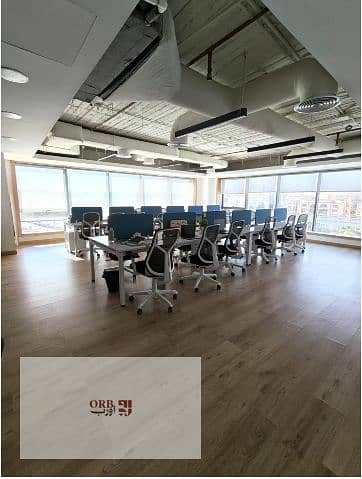 Fully Furnished Administrative Office for Rent in New Cairo 450 SQM Directly on South 90th Street Prime Location