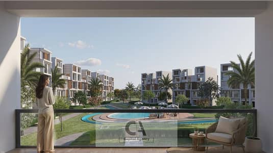 Apartment for sale in the Fifth Settlement, near Al Ahly Club, in the Solay compound (Golden Square). Pay only a 25% down payment and benefit from a s