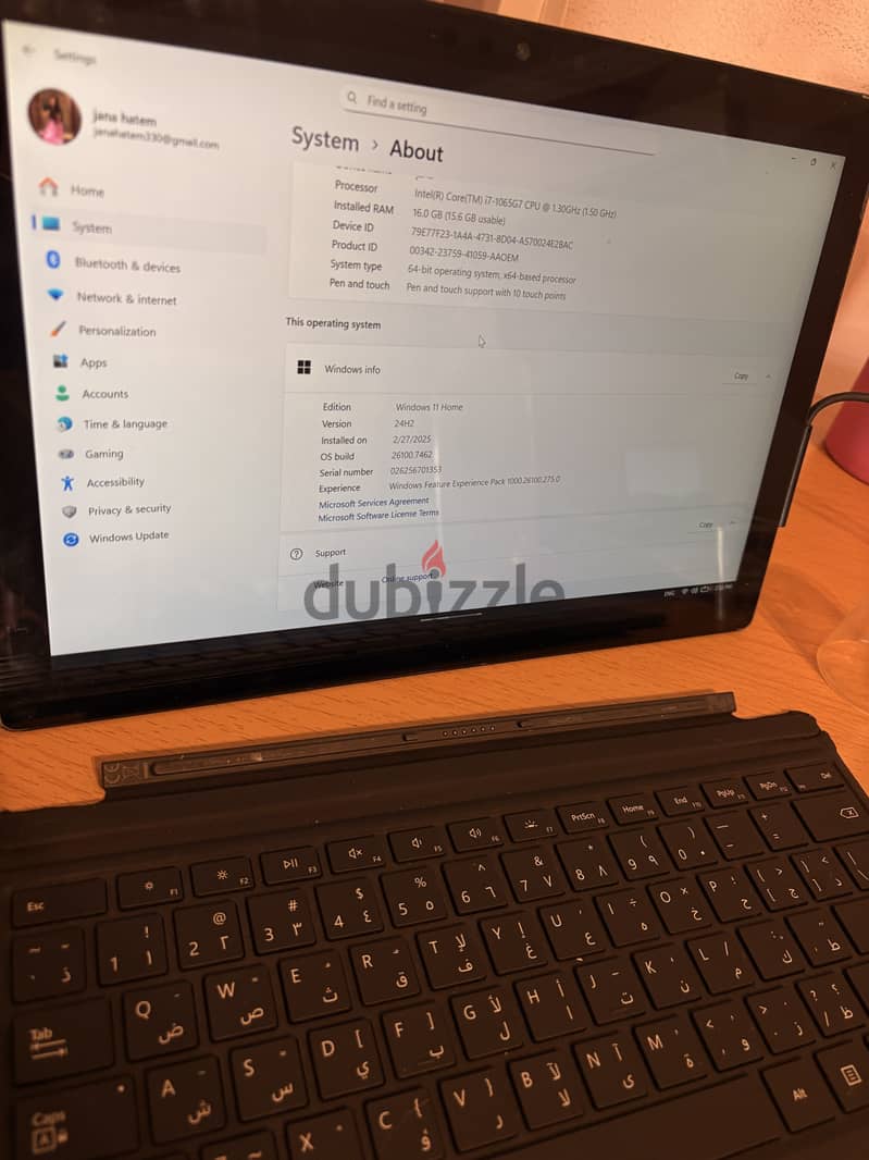 Microsoft surface pro 7 3