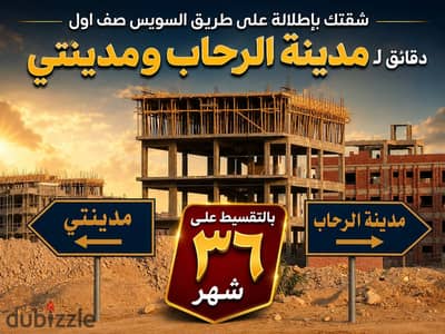 شقتك باطلالة مباشرة على طريق السويس بجوار مدينتي شقة 127م بمنطقة النورث هاوس تقسيط على 48 شهر