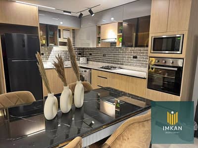 Fully finished (super deluxe) apartment for sale in the Amorada Compound, Fifth Settlement. Available on an installment plan with immediate handover;