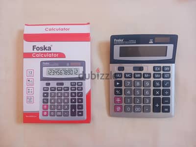 آلة حاسبة إلكترونية من فوسكا (Foska Calculator) بحالة الجديدة تماما