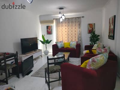 Furnished apartment for rent in Al-Rehab City 90 m