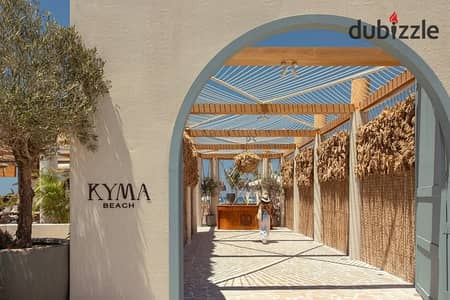 Chalet for sale in CH1 – SouthMED Egypt, 2 bedrooms, 1 bathroom, reception, kitchen, terrace, vertical on the lakes, open corner towards the sea, delivery 2027-2028