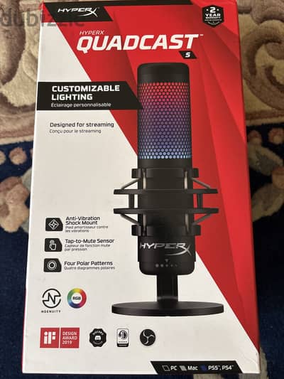 Microphone Hyper X Quadcast S (Black)