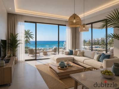 Ground Chalet 115m + Garden 43m in Q Bay North Coast | Two Rooms | Fully Finished | 10% Down Payment and 8 Years Installment