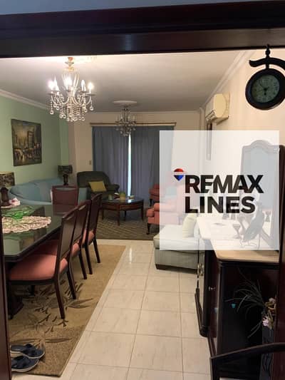 Ground floor furnished apartment for rent in Madinaty, Garden View, distinguished location next to the mosque and metro, close to services and fully air-conditioned