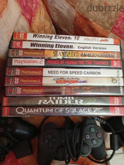 للبيع: مجموعة العاب بلايستيشن 2 (PS2)+مالتى تيب سونى