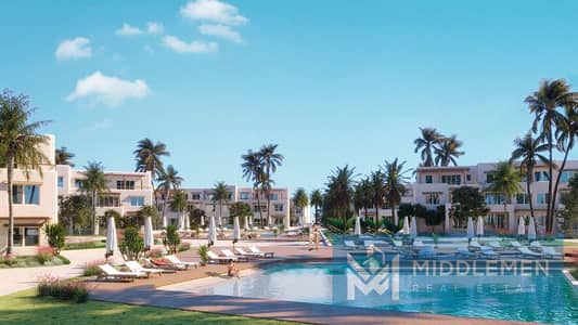 شاليه 99,5 متر متشطب بالكامل لوكيشن مميز اقل سعر في السوق هاسيندا ويست الساحل الشمالي haciends west north coast
