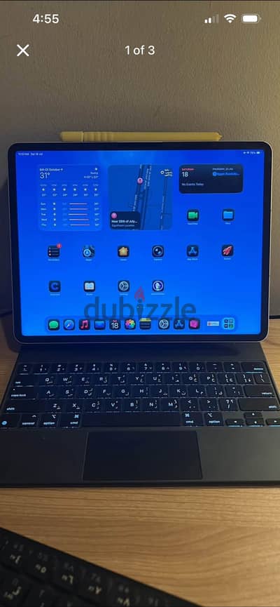 ipad pro 13 inch with pen and magic keyboard