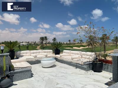 فرصة استثنائية فيلا علي الجولف مفروشة بالكامل للبيع في بالم هيلز هاسيندا باي - الساحل الشمالي | جاهزه للسكن