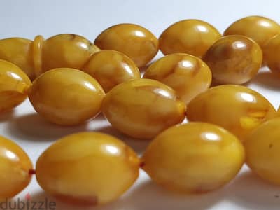 سبحة كهرمان طبيعى