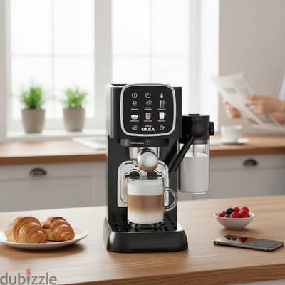 ماكينة قهوة اوكا الأصلية بحالة الجديد تماماً Okka coffee machine