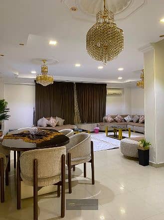 Distinct duplex for rent with a private entrance in the Seventh District – Sheikh Zayed – fully furnished with air conditioning