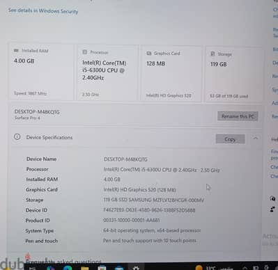Microsoft surface pro 4 for sale