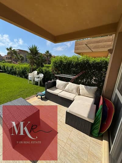 Ground floor chalet with garden for sale fully furnished ready for immediate occupancy in Blumar North Coast, Sidi Abdelrahman.