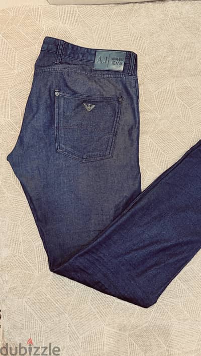 EMPORIO ARMANI SLIM FIT JEANS BLUE Boss بنطلون أرماني