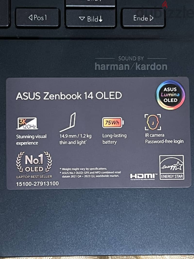 Asus Zenbook 14 Oled ultra 7 1