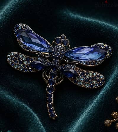Midnight Dragonfly Brooch