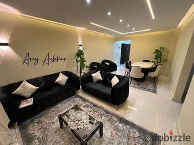 Furnished apartment for annual rent only in Gardenia City compound zone 10