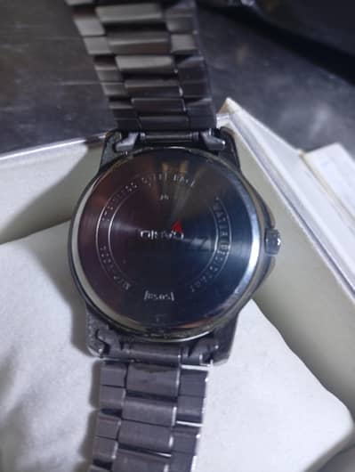 ساعه casio فضي ×جولد استعمال