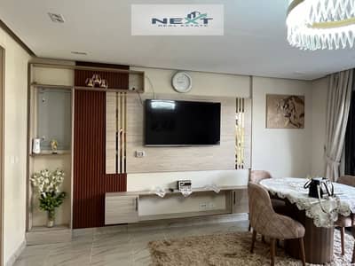 Furnished apartment for rent in Madinaty, 150 sq m in B15, super deluxe finishing, garden view, sea view, very close to services, minutes from Craft Z