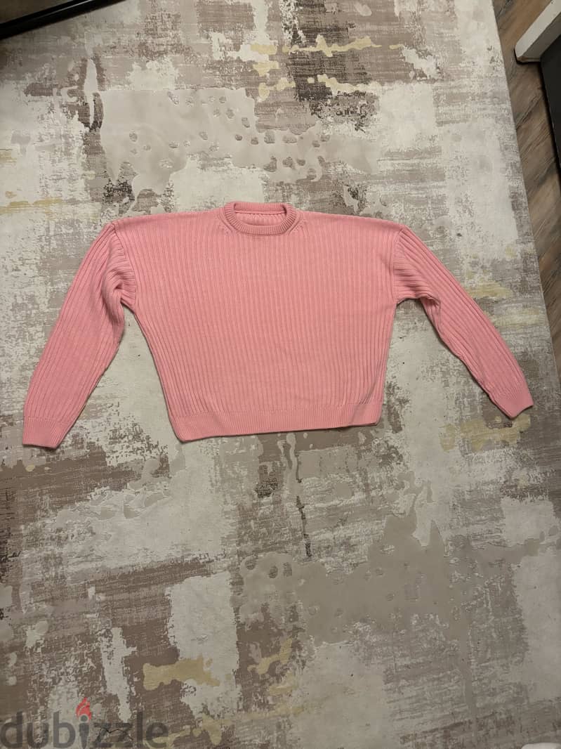 Knitted Crewneck - pink 1