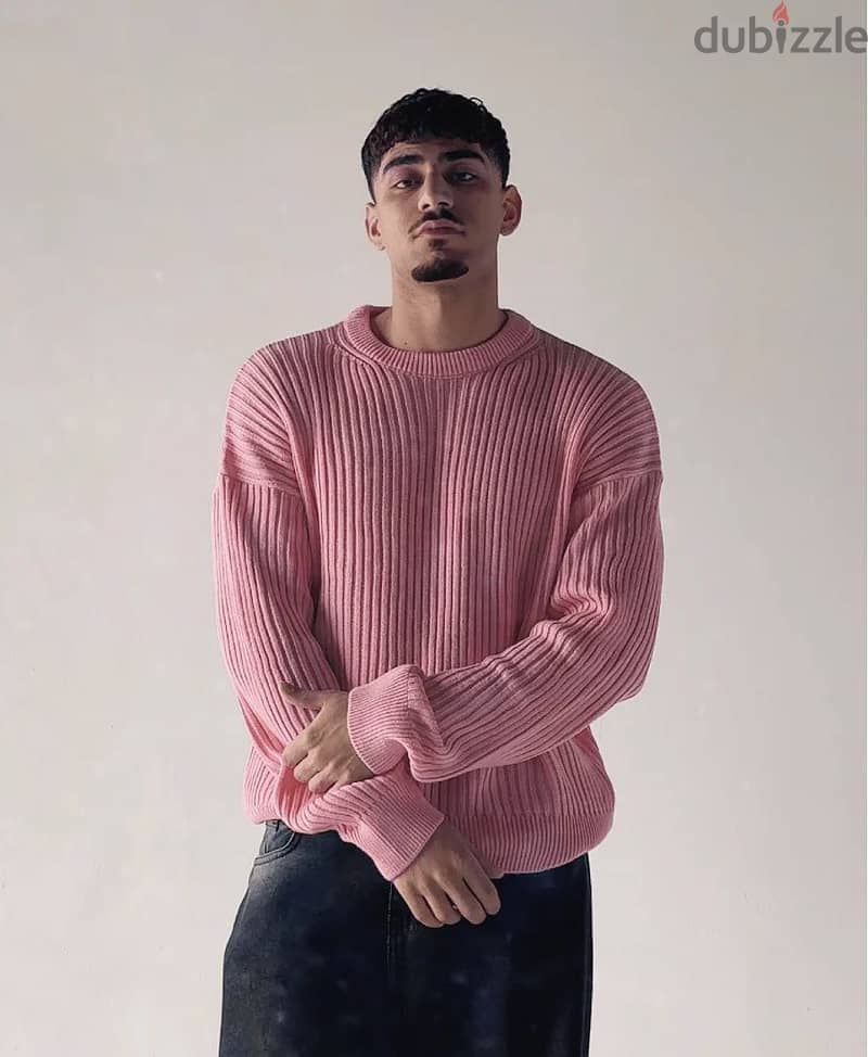 Knitted Crewneck - pink 2