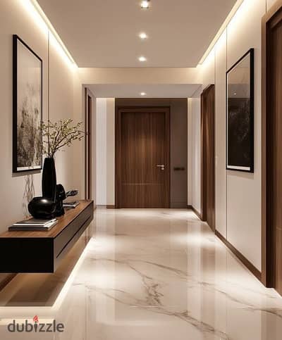 Apartment for sale, 122 sq m + 53 sq m garden, ready for immediate occupancy in 2026in a prime location in New Cairo's